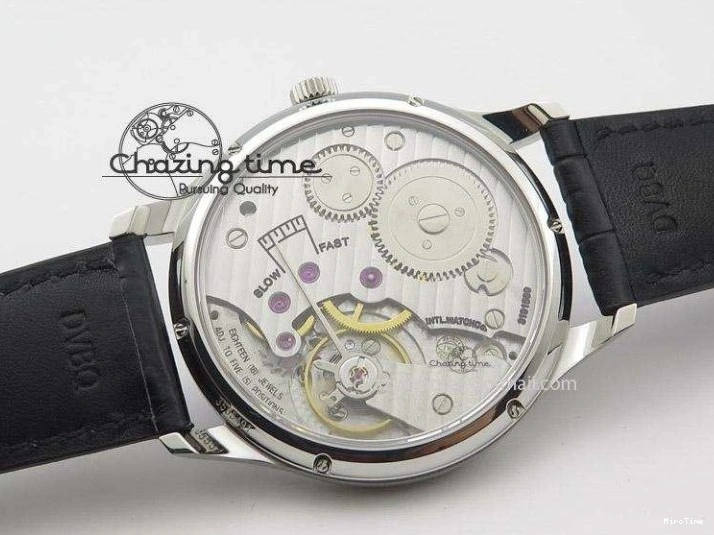 MIROTIME 0501 Sustainable Portuguese IW545408 White Dial ZF 1:1 Best Edition On Dark Blue Leather Strap 7335